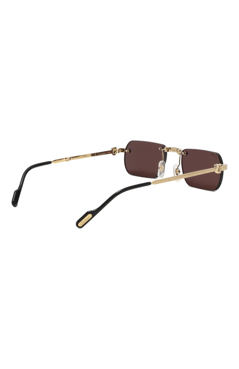 Женские солнцезащитные очки CARTIER черного цвета, арт. CT0499S 001 | Фото 5 (Региональные ограничения белый список (Axapta Mercury): Не проставлено; Нос: Не проставлено; Материал: Металл; Тип очков: С/з; Кросс-КТ: С/з-унисекс; Очки форма: Безоправные, Прямоугольные; Оптика Гендер: оптика-унисекс)