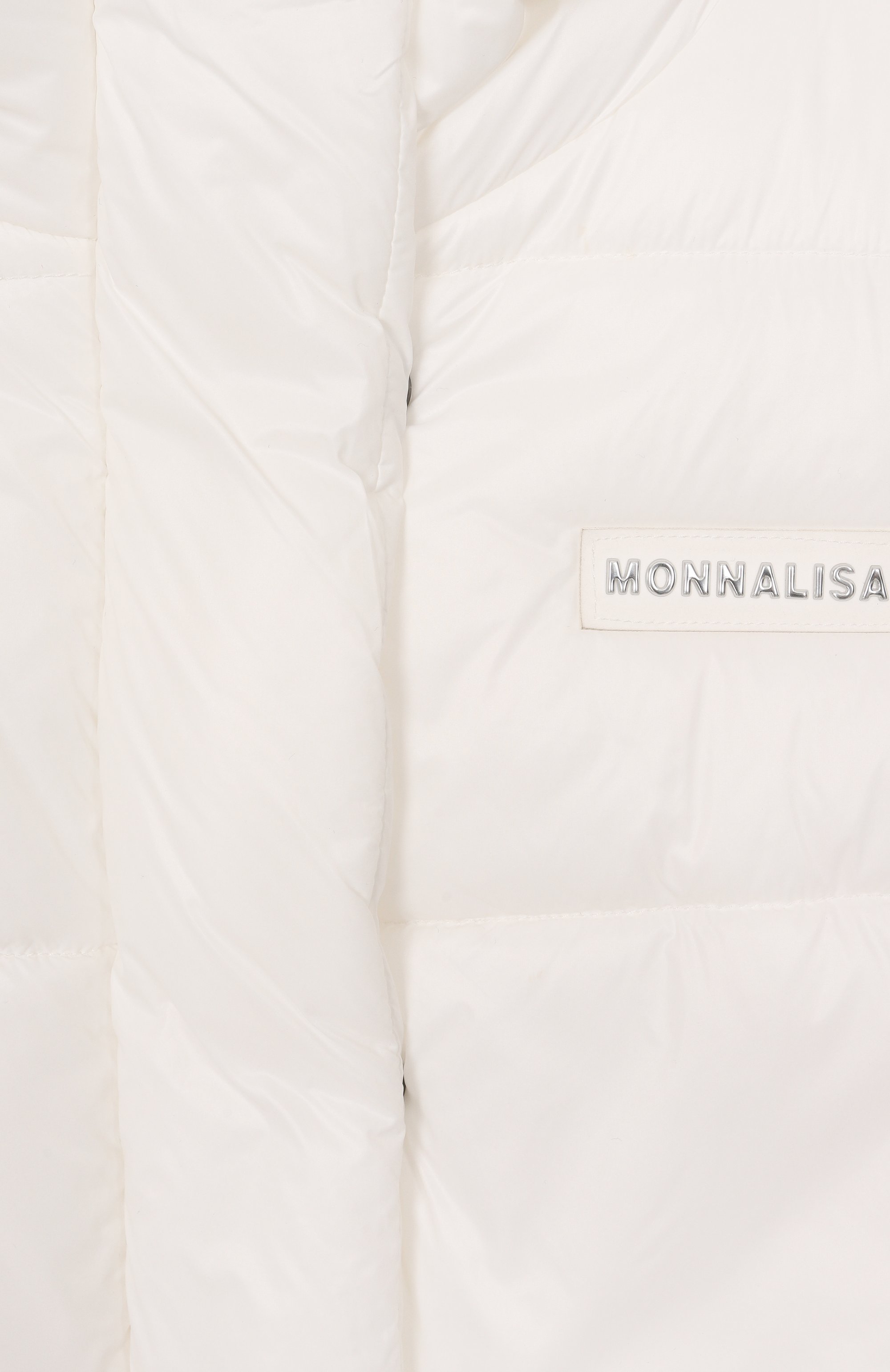 Утепленный жилет MONNALISA молочного цвета по цене 29150 руб., арт. 17E101, фото 3 Утепленный жилет MONNALISA, арт. 17E101, фото 3