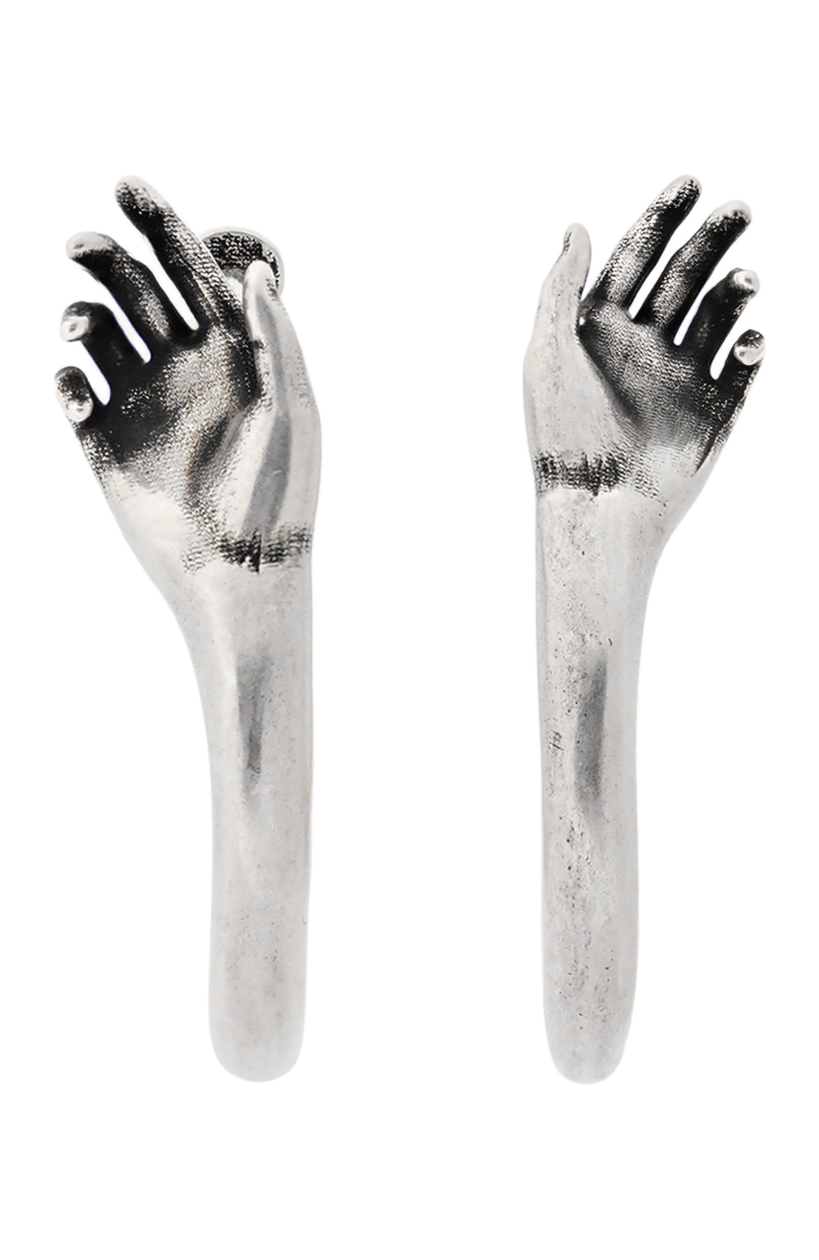 Серьги ANN DEMEULEMEESTER серебряного цвета по цене 65650 руб., арт. B0014304/0T018, фото 1 Серьги ANN DEMEULEMEESTER, арт. B0014304/0T018, фото 1