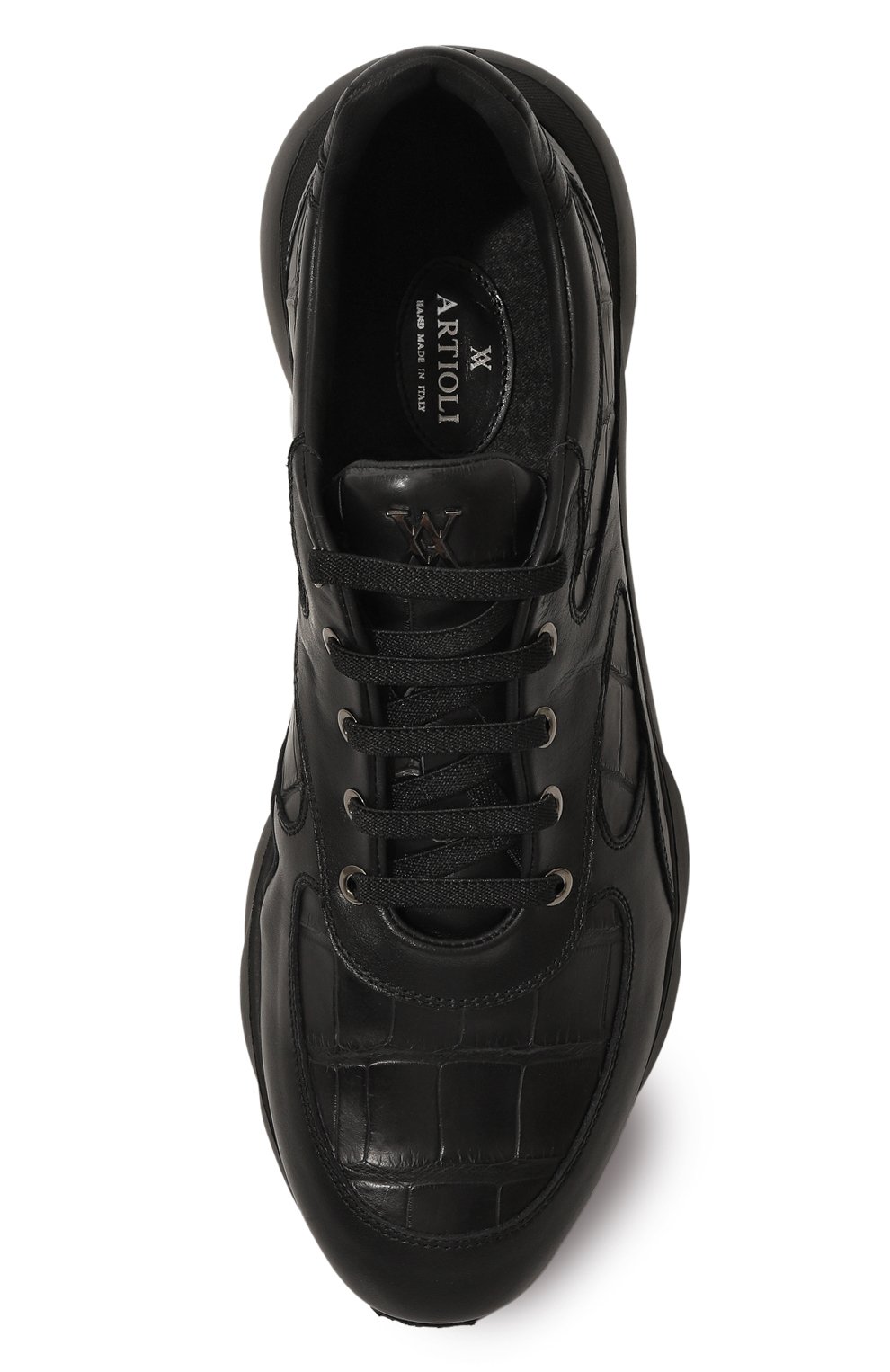 Кроссовки marte с отделкой из кожи аллигатора ARTIOLI, арт. 0S544/CALF/ALLIGAT/FABRIC EXA MARTE, фото 6