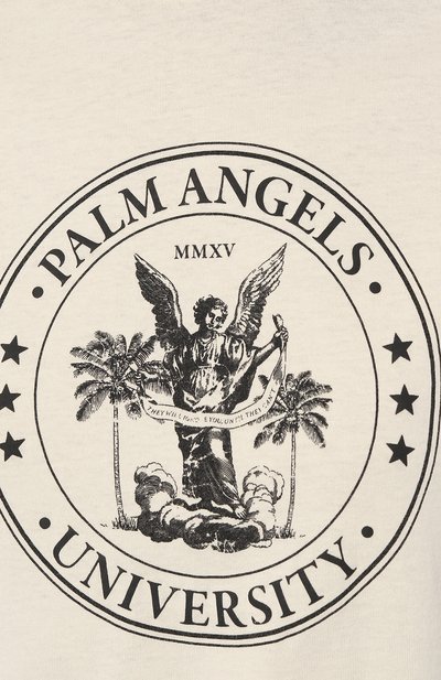 Хлопковая футболка PALM ANGELS, арт. PWAA017S23JER0050410, фото 5