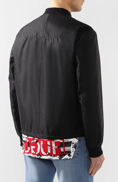 Бомбер HUGO черного цвета по цене 29500 руб., арт. 50405068, фото 4 Бомбер HUGO, арт. 50405068, фото 4