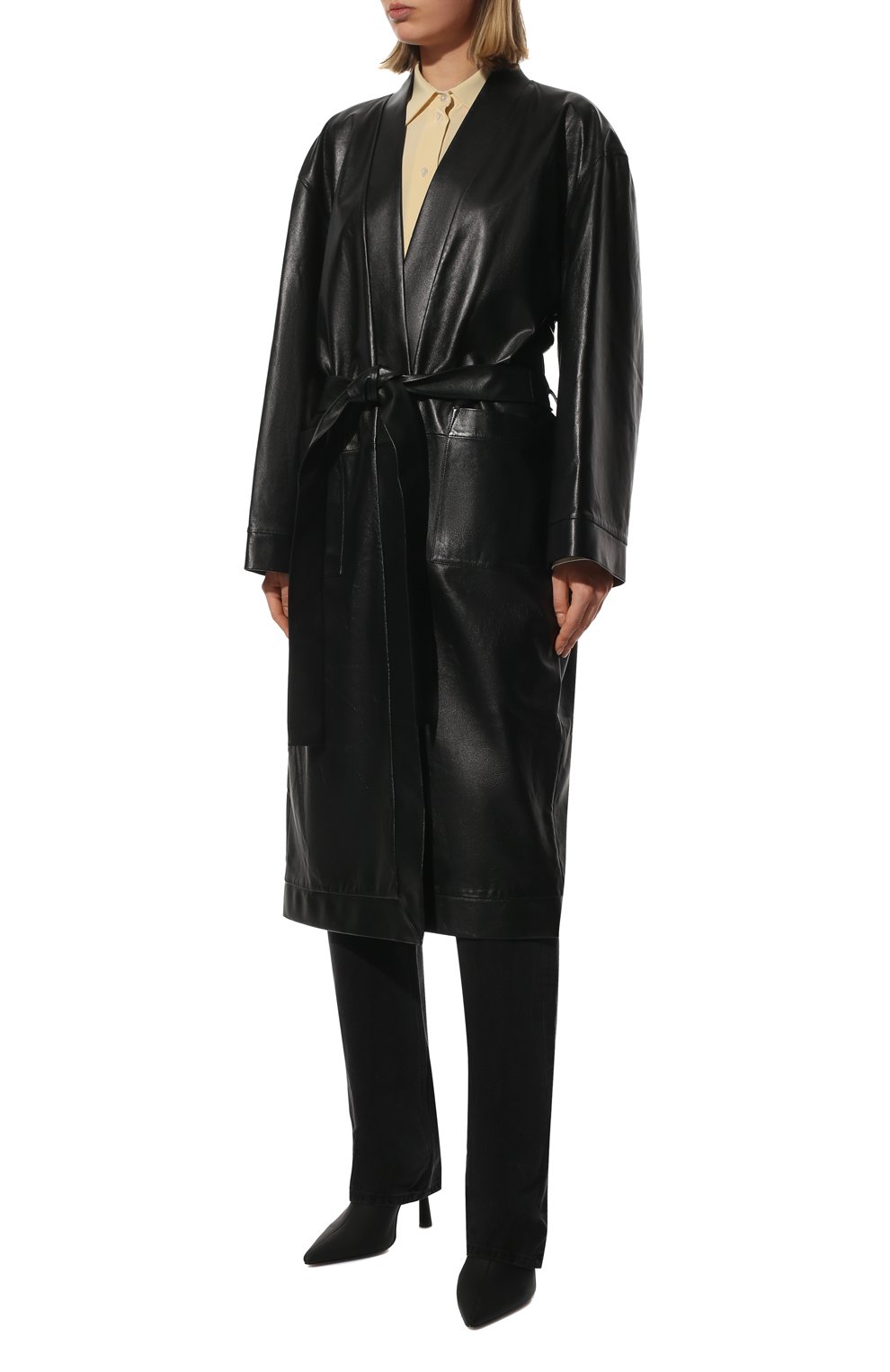 Кожаное пальто ALEXANDER WANG, арт. 1WC1222351, фото 3