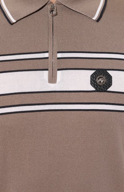 Поло из шелка и хлопка STEFANO RICCI, арт. K616321AZ2/F23234, фото 5