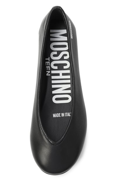 Кожаные балетки MOSCHINO, арт. 81894/VAR1/28-35, фото 4