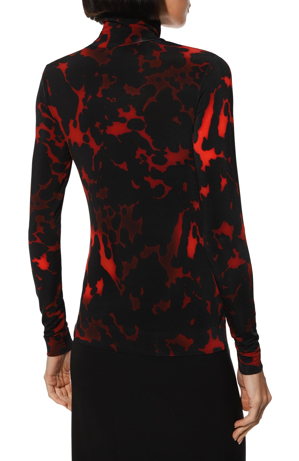 Водолазка из вискозы DRIES VAN NOTEN красного цвета по цене 29950 руб., арт. 222-011193-5617, фото 4 Водолазка из вискозы DRIES VAN NOTEN, арт. 222-011193-5617, фото 4