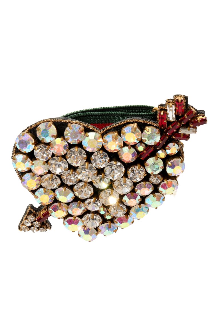Женский браслет GUCCI разноцветного цвета, арт. 493011 I8876 | Фото 1 (Материал: Текстиль, Металл; Нос: Не проставлено)