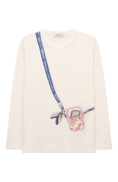 Хлопковый лонгслив MONNALISA, арт. 19D608