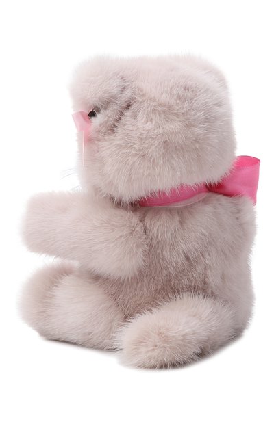 Мягкая игрушка из норки котик тедди CAROLON светло-розового цвета по цене 32000 руб., арт. МИ-25-В-001-10, фото 3 Мягкая игрушка из норки котик тедди CAROLON, арт. МИ-25-В-001-10, фото 3