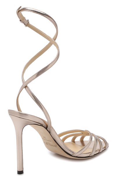 Кожаные босоножки mimi 100 JIMMY CHOO, арт. MIMI 100/MNA, фото 4