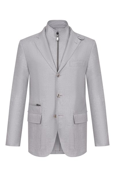 Мужской пиджак из шелка и шерсти CORNELIANI, арт. 27X595/2718266