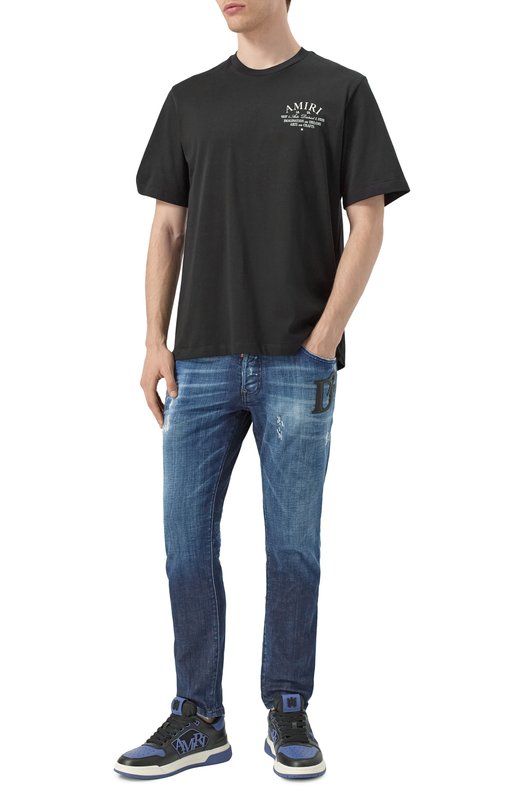 Кожаные кеды Classic Amiri AMF0SR1158 Чёрный  AMF0SR1158 Фото 2