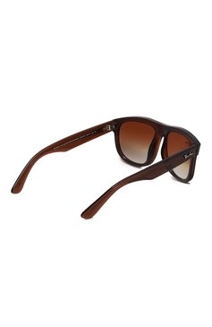 Женские солнц�езащитные очки RAY-BAN коричневого цвета, арт. R0501S-6709CB | Фото 5 (Кросс-КТ: С/з-унисекс; Региональные ограничения белый список (Axapta Mercury): Не проставлено; Нос: Не проставлено; Материал: Пластик; Тип очков: С/з; Очки форма: Квадратные; Оптика Гендер: оптика-унисекс)