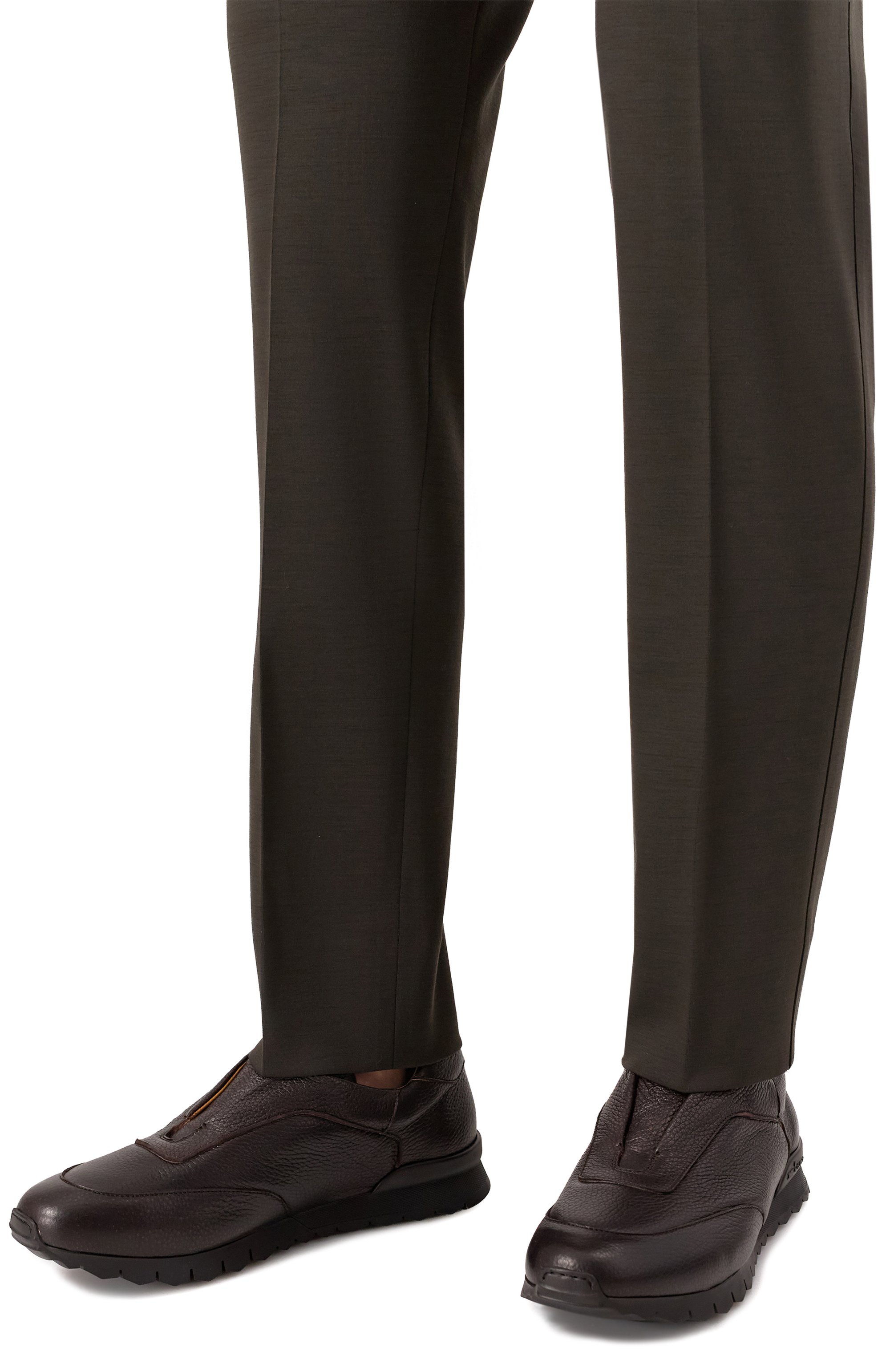 Кожаные кроссовки KITON, арт. USSA107N0012601, фото 3