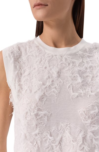 Хлопковый топ LORENA ANTONIAZZI, арт. P25130TM24A/1329, фото 5