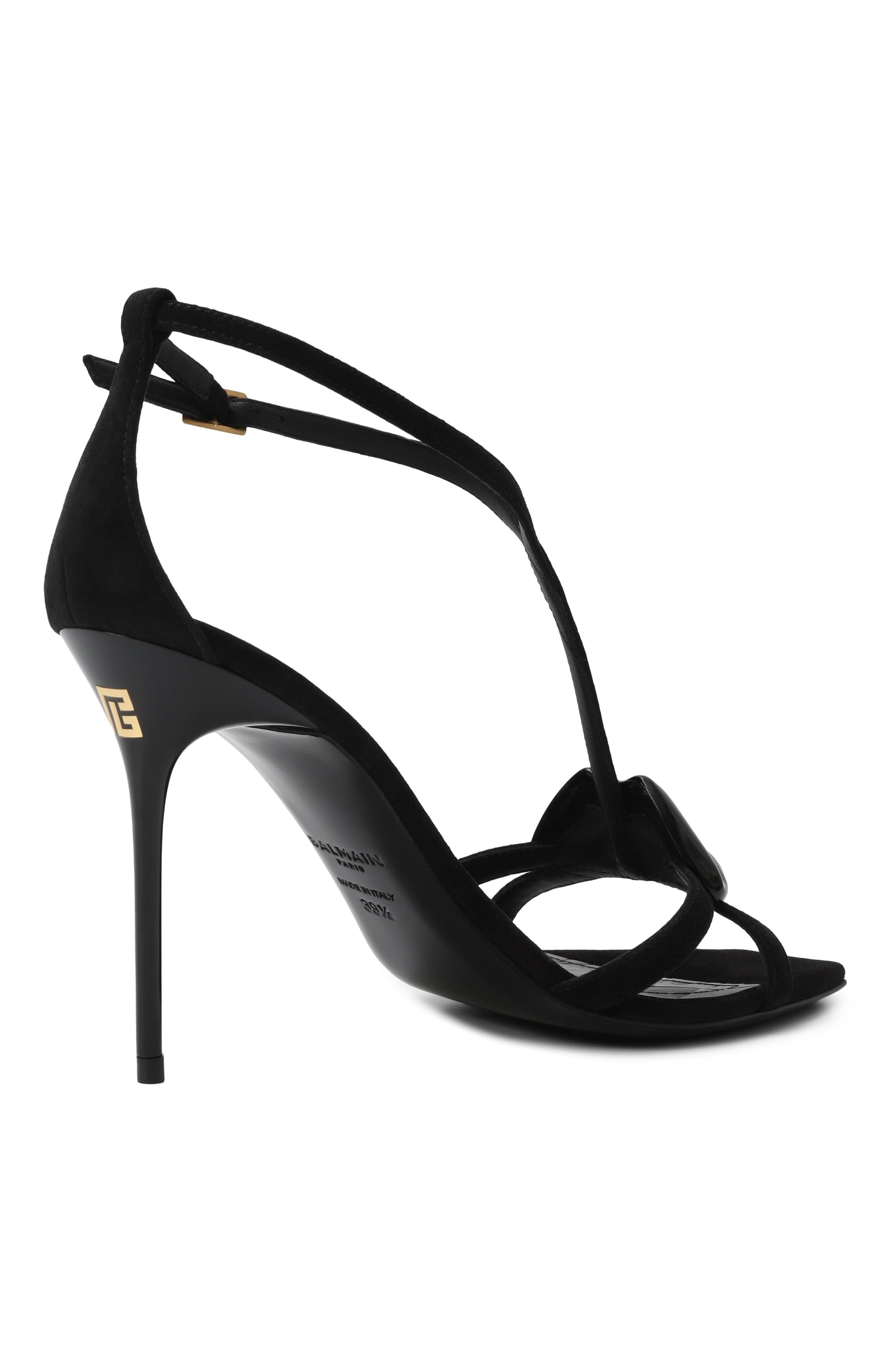 Замшевые босоножки lips 95 BALMAIN, арт. EN0UH127/LCMK, фото 5