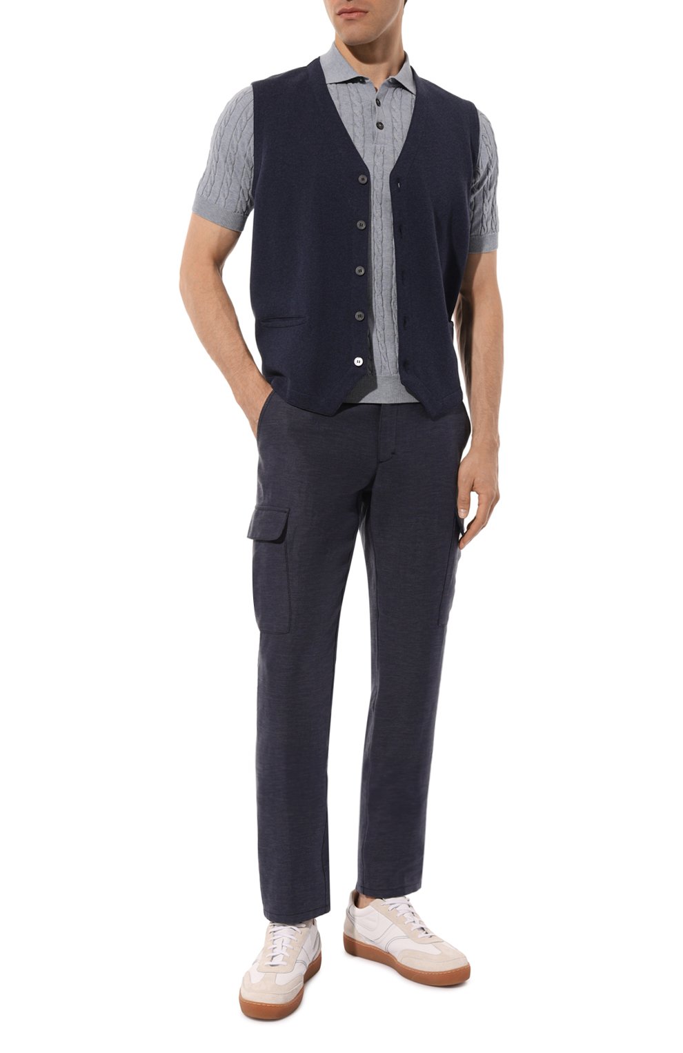 Хлопковое поло ANDREA CAMPAGNA, арт. P24-M7109, фото 2