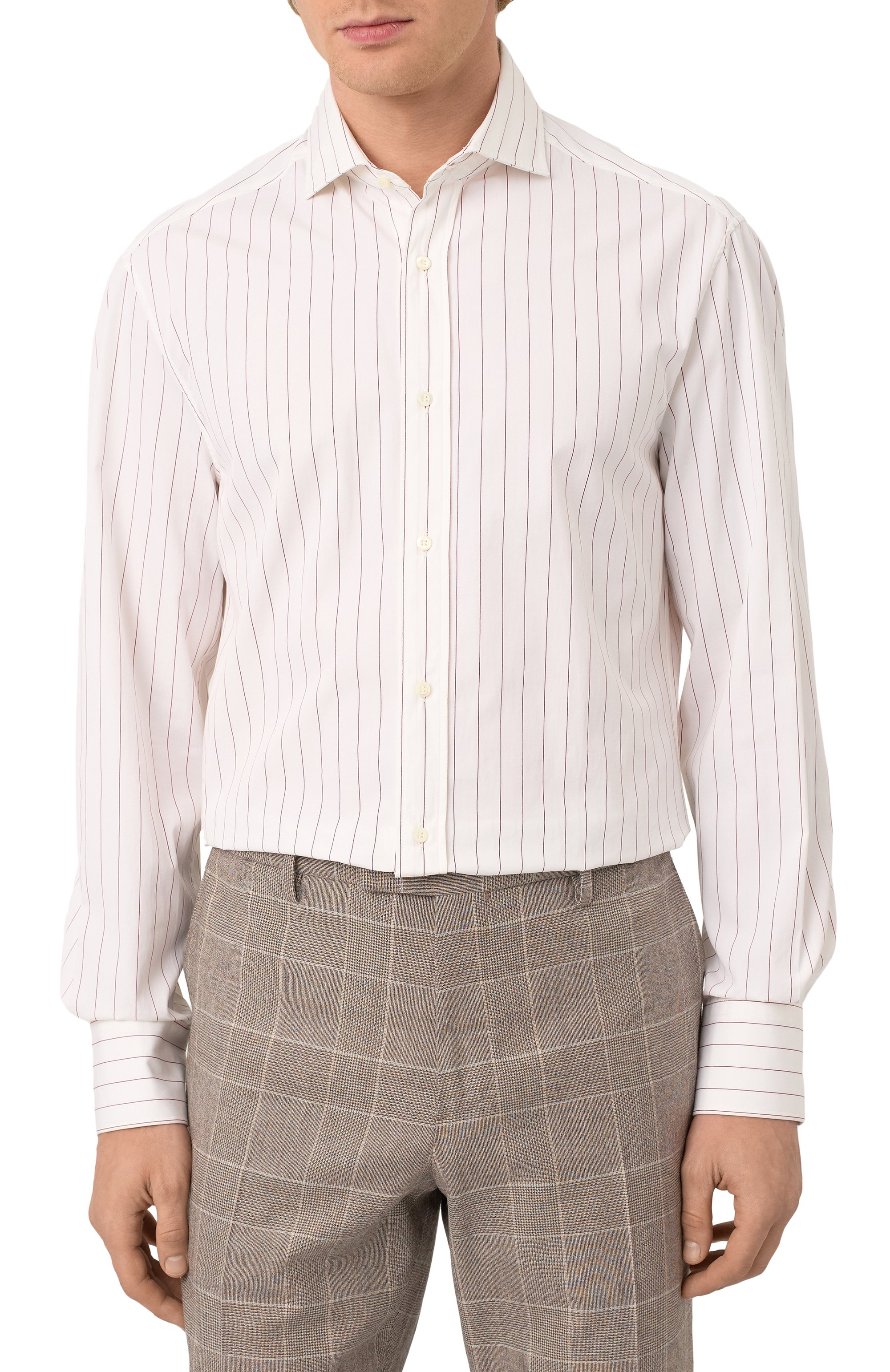 Хлопковая рубашка BRUNELLO CUCINELLI, арт. MY6251718, фото 3