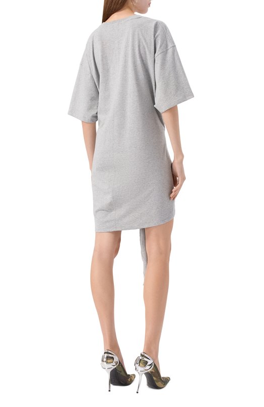 Хлопковое платье Diesel A19232/0NIAX Серый  A19232/0NIAX Фото 4