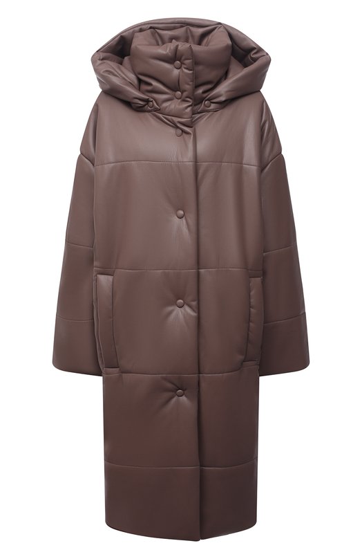 

Утепленная куртка из экокожи Nanushka, Коричневый