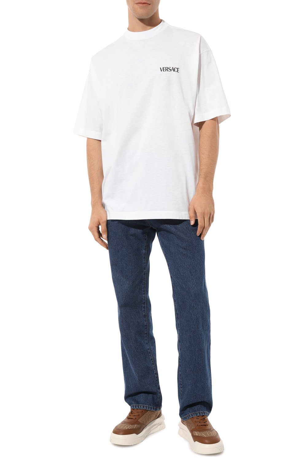 Комбинированные кроссовки odissea VERSACE, арт. 1008124/1A07977, фото 2