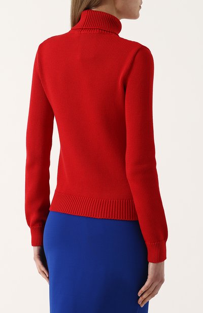 Хлопковая водолазка фактурной вязки RALPH LAUREN, арт. 290713862, фото 4