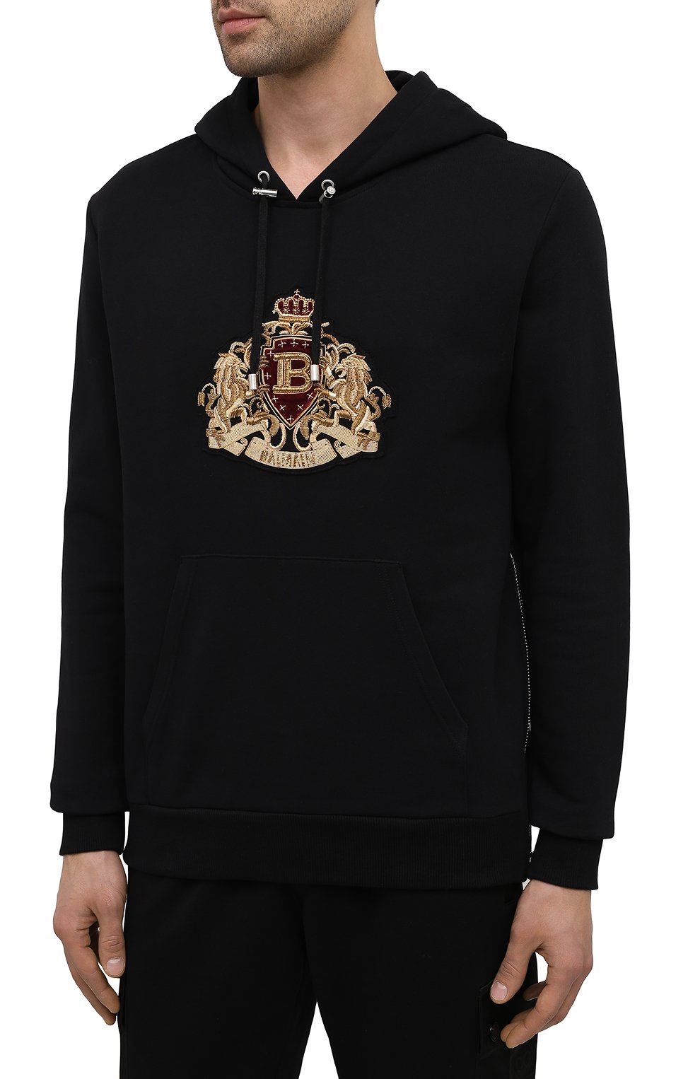 Хлопковое худи BALMAIN, арт. UH03642/J928, фото 3