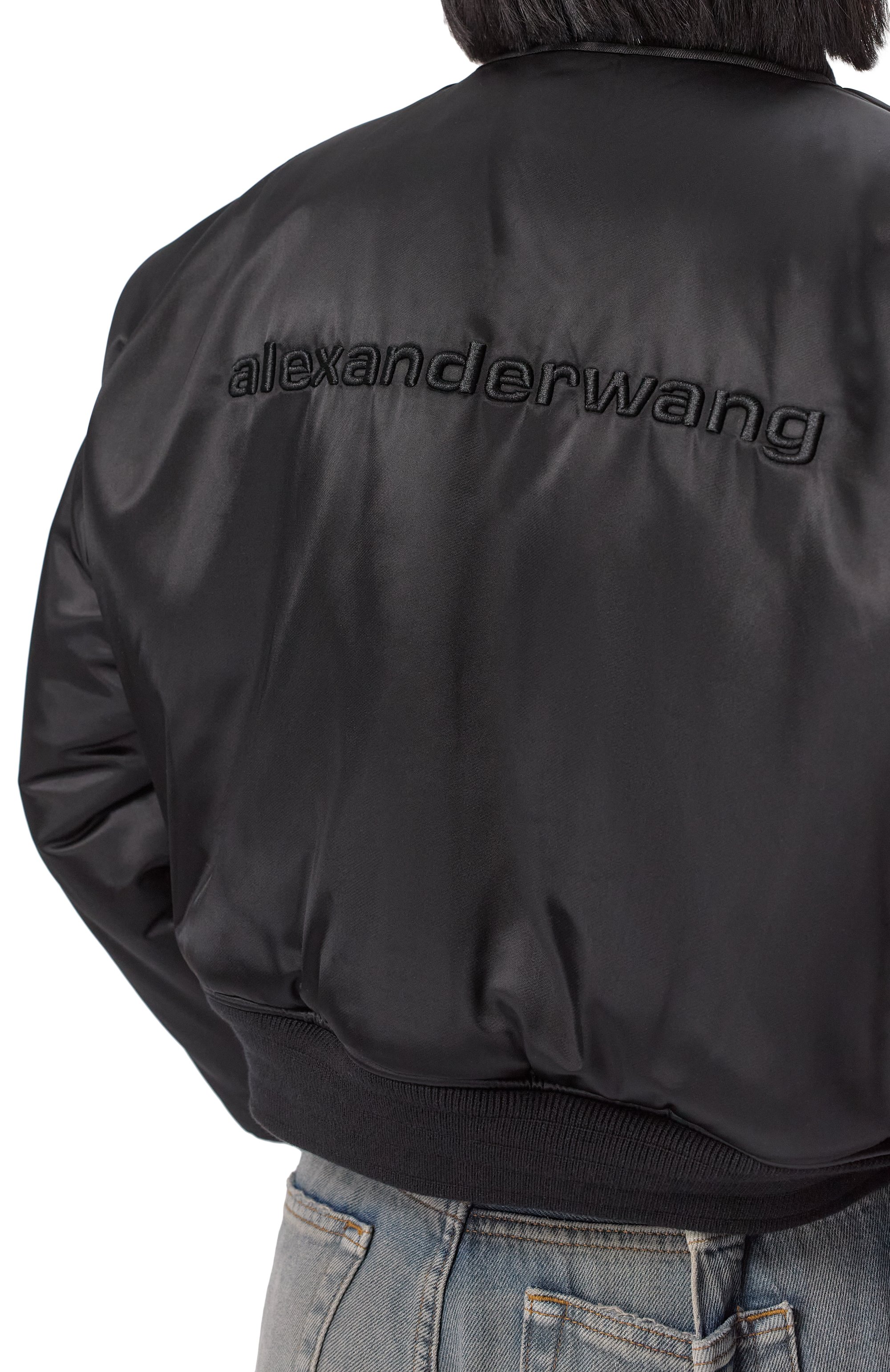 Утепленный бомбер ALEXANDER WANG черного цвета по цене 112500 руб., арт. 1WC1253278, фото 5 Утепленный бомбер ALEXANDER WANG, арт. 1WC1253278, фото 5