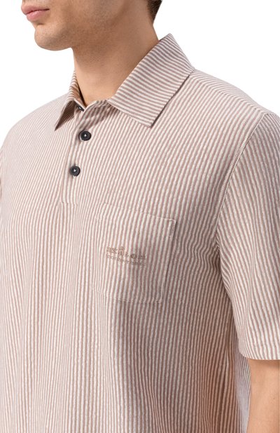 Поло изо льна и хлопка KITON, арт. UMM0747, фото 5