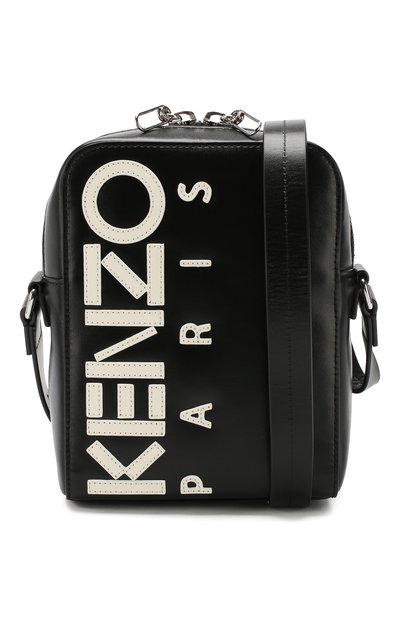 Кожаная сумка KENZO черного цвета по цене 44750 руб., арт. F865SA503L47, фото 5 Кожаная сумка KENZO, арт. F865SA503L47, фото 5