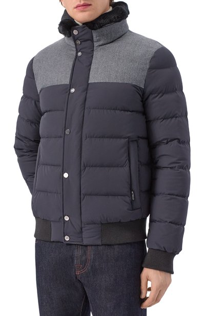 Пуховик с воротником из кролика HETREGO, арт. 8P512R/B0RIS, фото 3