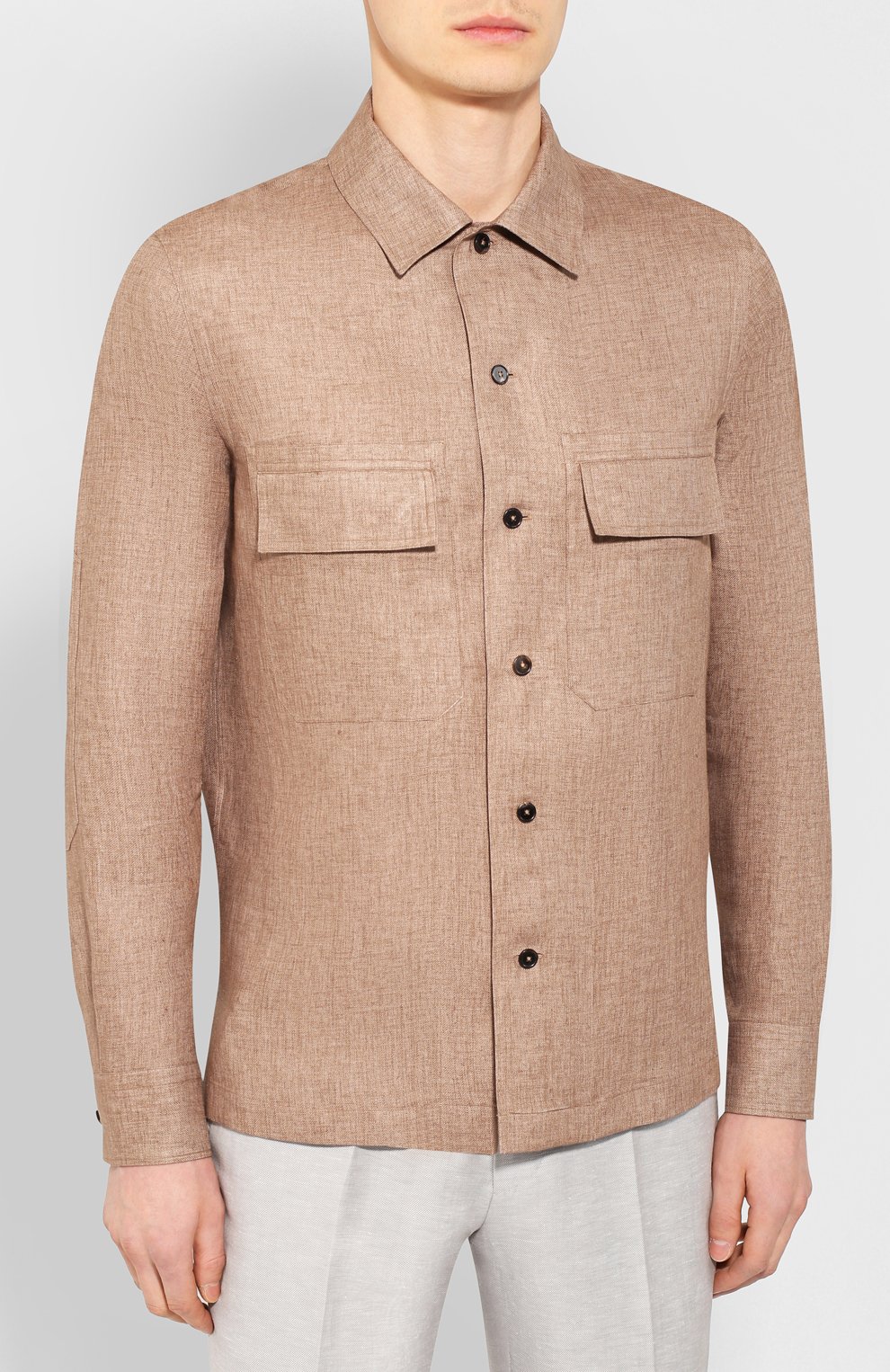 Льняная рубашка ZEGNA, арт. UUX39/S0T2, фото 3