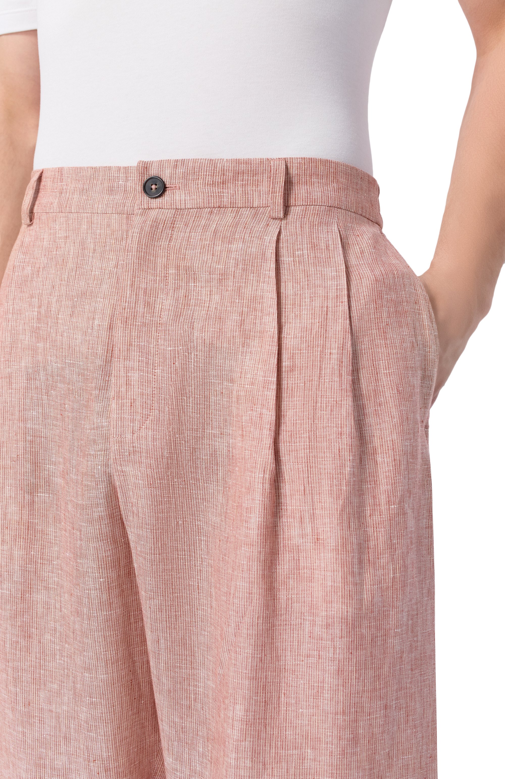 Льняные брюки 12 STOREEZ, арт. 137198, фото 5