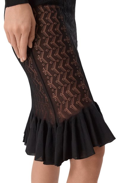 Юбка из вискозы DOLCE & GABBANA черного цвета по цене 267500 руб., арт. FX056T/JBMP8, фото 5 Юбка из вискозы DOLCE & GABBANA, арт. FX056T/JBMP8, фото 5