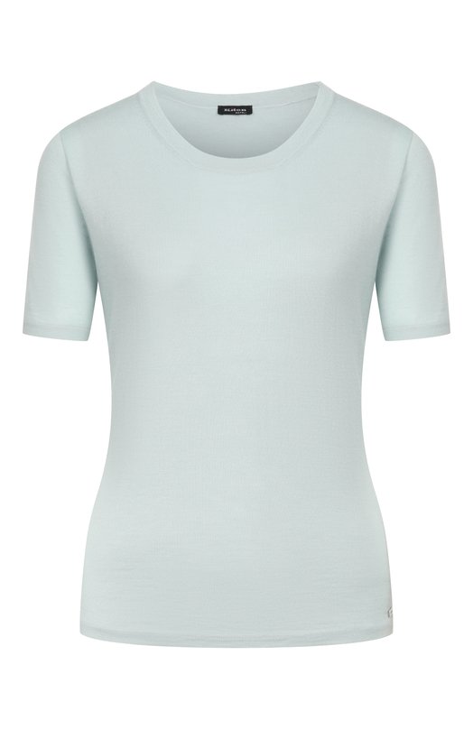 Пуловер из кашемира и шелка Kiton D57705 Голубой D57705