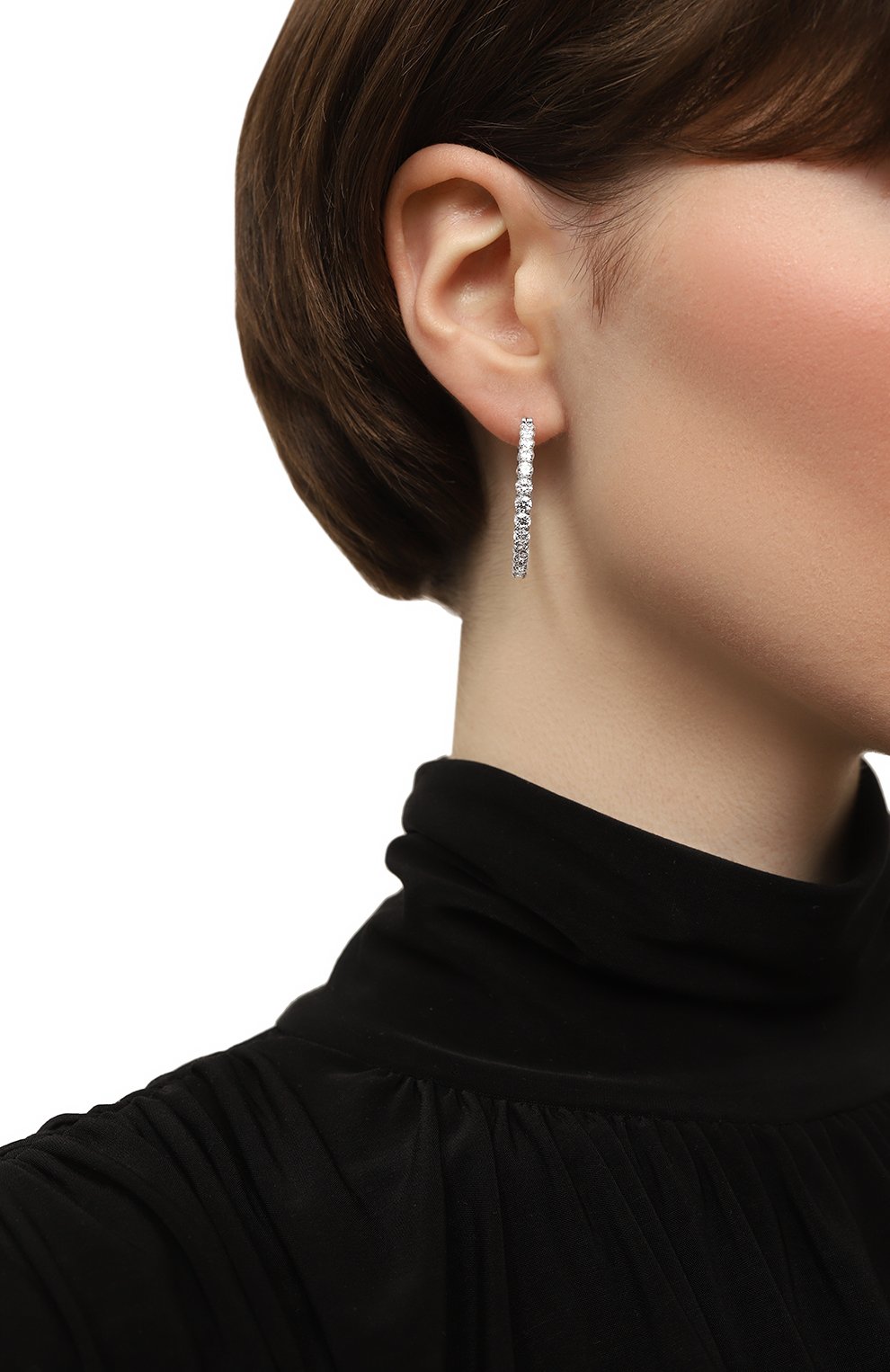 Серьги matrix SWAROVSKI серебряного цвета по цене 22500 руб., арт. 5647715, фото 2 Серьги matrix SWAROVSKI, арт. 5647715, фото 2