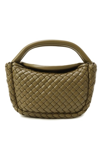 Женская сумка cobble small BOTTEGA VENETA зеленого цвета, арт. 805739/V3RG1 | Фото 1 (Автоматизация ТО: Проставлено; Размер: small; Ремень/цепочка: На ремешке; Материал: Натуральная кожа; Автоматизация состава: Проставлено)