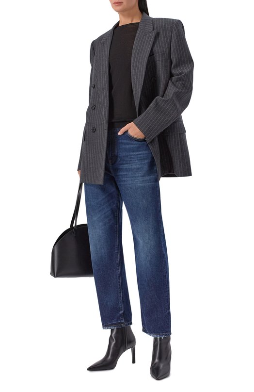 Кожаные ботильоны Frankie 85 Jimmy Choo FRANKIEAB85CLF Чёрный  FRANKIEAB85CLF Фото 3