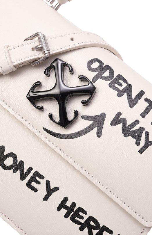 Сумка Jitney 1.4 Off-White 0WNP062C99LEA004 Кремовый  0WNP062C99LEA004 Фото 3