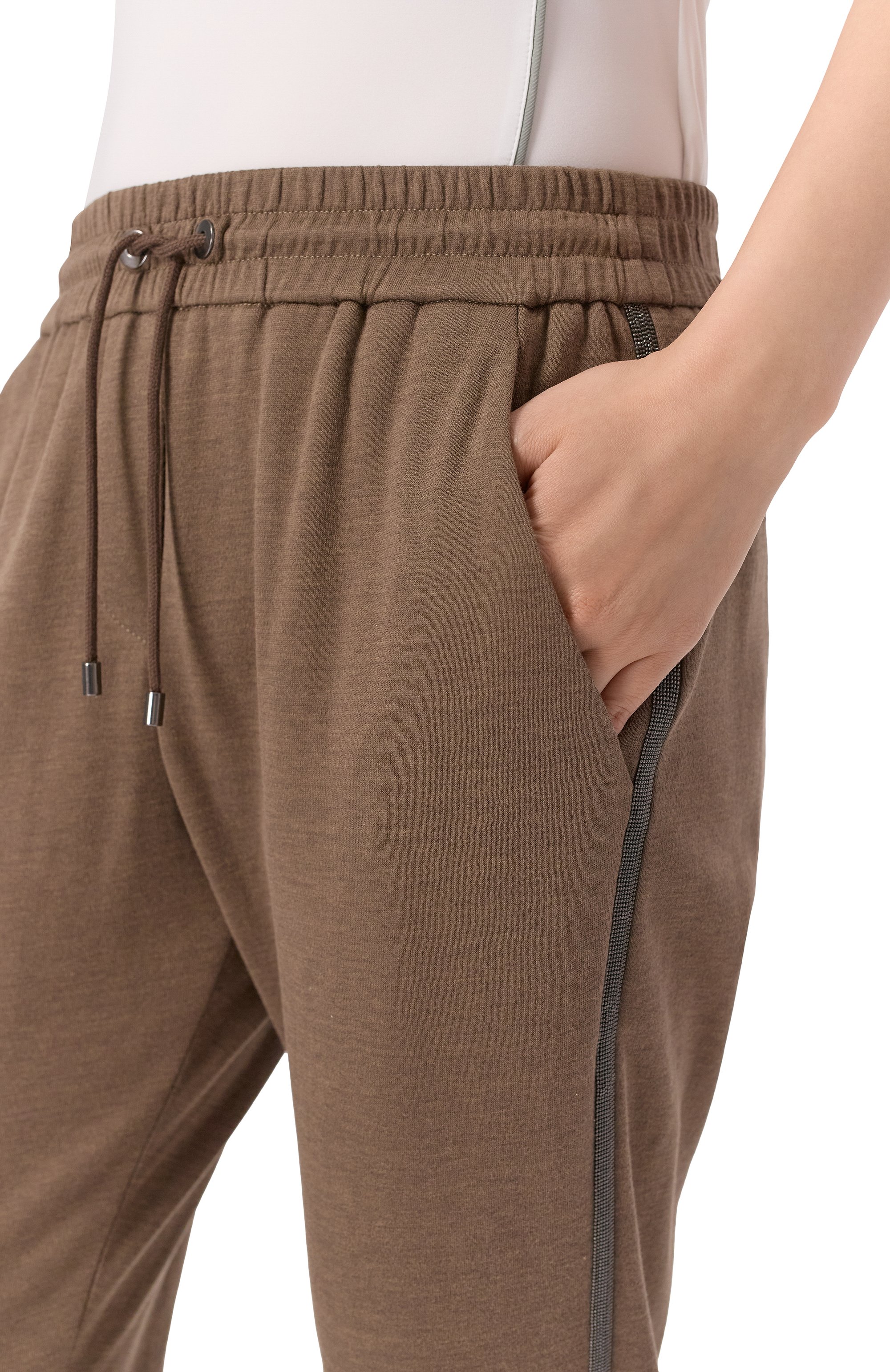 Брюки из хлопка и шелка BRUNELLO CUCINELLI, арт. MD828SM679, фото 5