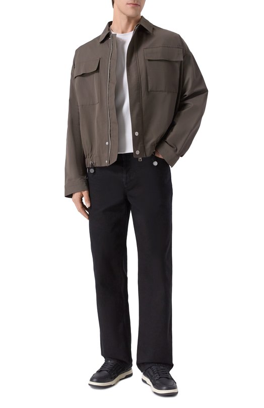 Кожаные кеды Pacific Bones Amiri AMF0SR1170 Чёрный  AMF0SR1170 Фото 2