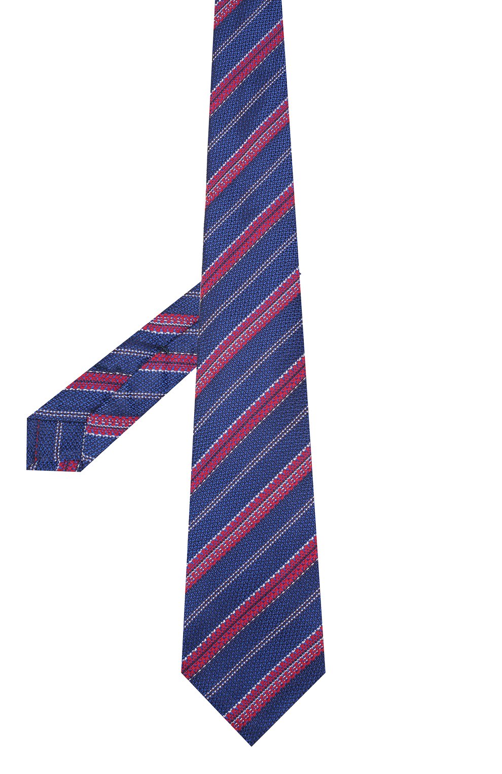 Шелковый галстук KITON синего цвета по цене 25450 руб., арт. UCRVKLC02G27, фото 2 Шелковый галстук KITON, арт. UCRVKLC02G27, фото 2