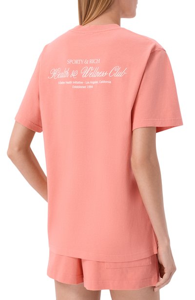 Хлопковая футболка SPORTY AND RICH, арт. T0119712234PI22, фото 4