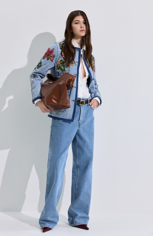 Кожаные туфли Drop Alaia AA3E1021I135 Бордовый  AA3E1021I135 Фото 7