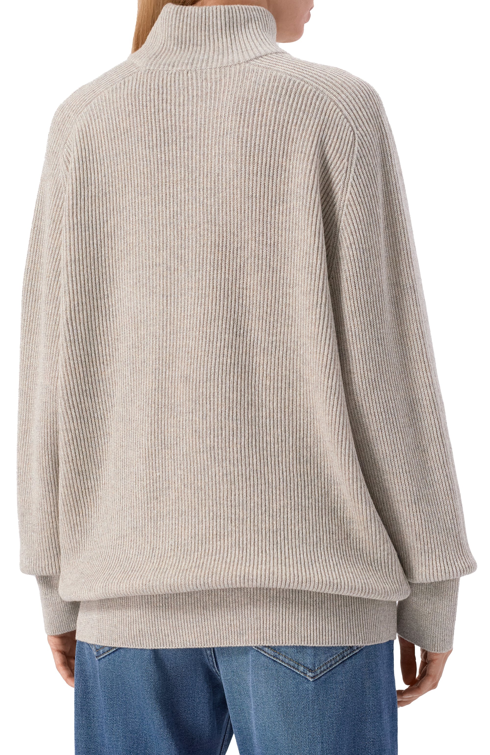 Свитер из кашемира и вискозы BRUNELLO CUCINELLI, арт. M1E224714, фото 4