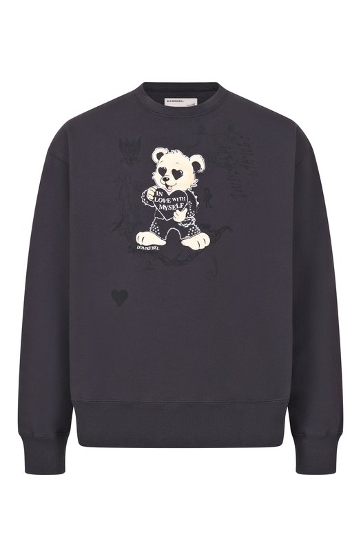 Хлопковый свитшот DOMREBEL M M0I/SWEATSHIRT Серый M M0I/SWEATSHIRT