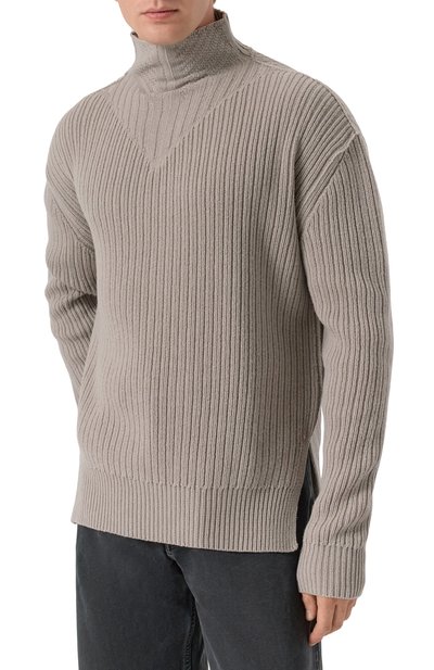 Шерстяной свитер RICK OWENS бежевого цвета по цене 110000 руб., арт. RU02E1645/KWV, фото 3 Шерстяной свитер RICK OWENS, арт. RU02E1645/KWV, фото 3