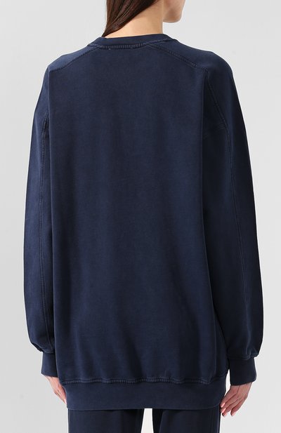 Хлопковый свитшот ACNE STUDIOS темно-синего цвета по цене 17450 руб., арт. AI0007, фото 4 Хлопковый свитшот ACNE STUDIOS, арт. AI0007, фото 4