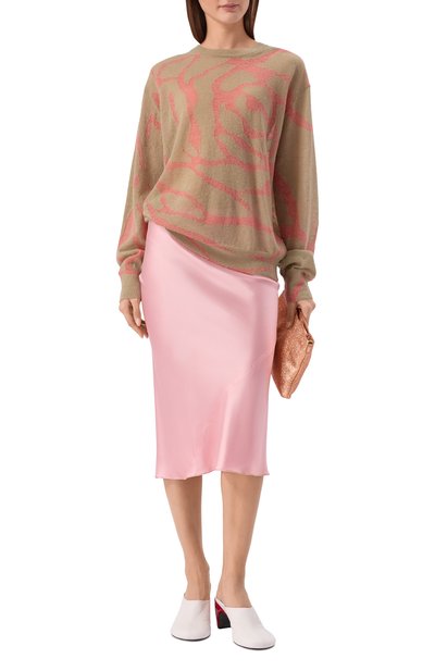 Пуловер DRIES VAN NOTEN хаки цвета по цене 98450 руб., арт. 131273/3723, фото 2 Пуловер DRIES VAN NOTEN, арт. 131273/3723, фото 2