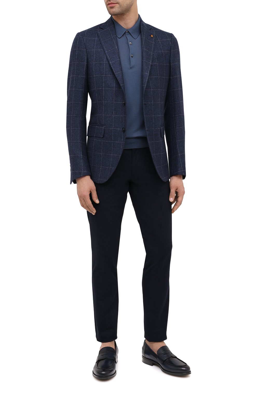 Шерстяное поло GRAN SASSO темно-синего цвета по цене 29950 руб., арт. 45132/14790, фото 2 Шерстяное поло GRAN SASSO, арт. 45132/14790, фото 2